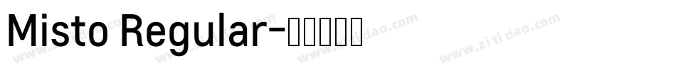 Misto Regular字体转换